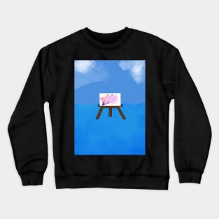 Canvas Ocean Waves Crewneck Sweatshirt